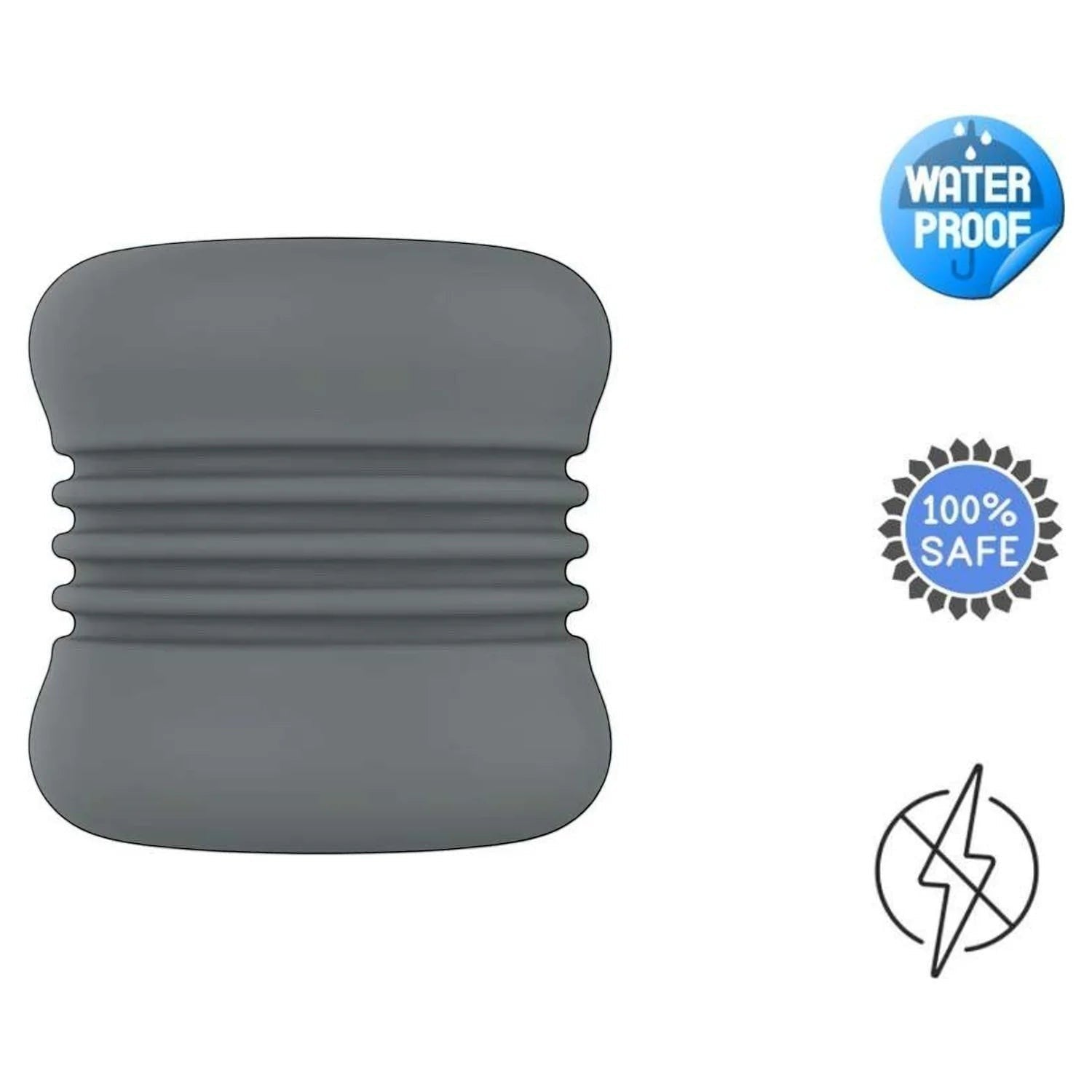 Gleeglee Handpump textured pleasure sleeve for men, grey, waterproof and 100% safe.
